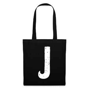 J Letter - Tote Bag - black - Front