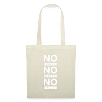 No smoking no alcohol no drugs - Sac en tissu - nature - Devant