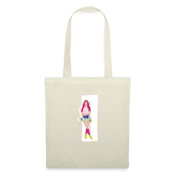 Red-haired skater with skateboard - Tote Bag - nature - Front