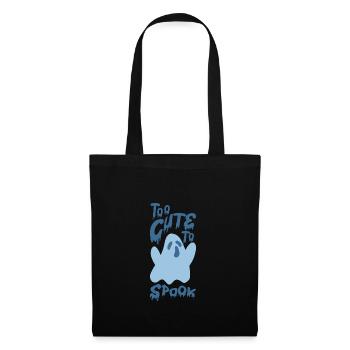 Trop mignon pour effrayer les fantômes d'Halloween - Sac en tissu - noir - Devant