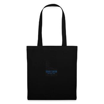 Parc national du Grand Canyon Minimaliste Rétro - Sac en tissu - noir - Devant