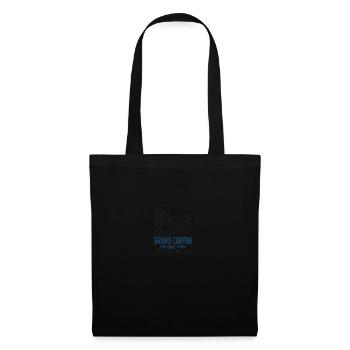 Parc national du Grand Canyon Minimaliste Rétro - Sac en tissu - noir - Devant