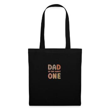 Dad of the Sweet One Matching Birthday - Stoffbeutel - Schwarz - Vorne