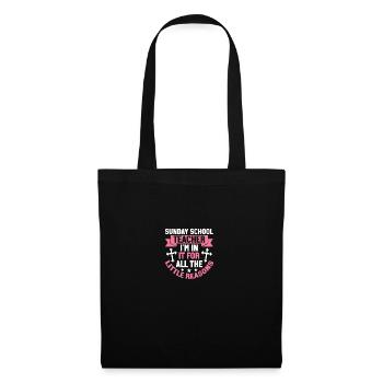 Fidèle serviteur chrétien enseignant de l’école du dimanche - Sac en tissu - noir - Devant