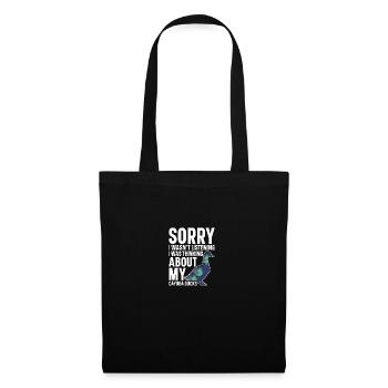 Cayuga Duck Lover Enclos de nourriture pour animaux en peluche - Sac en tissu - noir - Devant