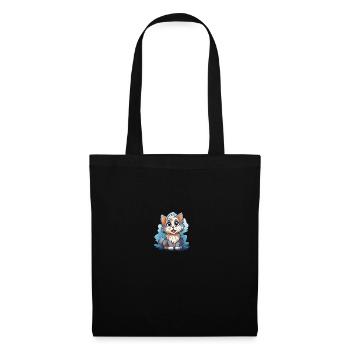 Chat pour enfants - Sac en tissu - noir - Devant