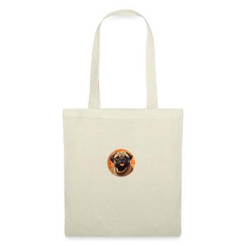 Tête de carlin fidèle - Sac en tissu - nature - Devant
