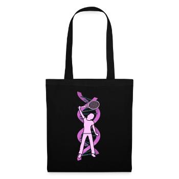tennis tennisgirl tennis-adn tennisgen tennis-maman - Sac en tissu - noir - Devant