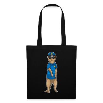 Policier Suricate Police des Lunettes de Soleil - Sac en tissu - noir - Devant