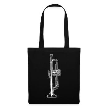 Trompette - Sac en tissu - noir - Devant