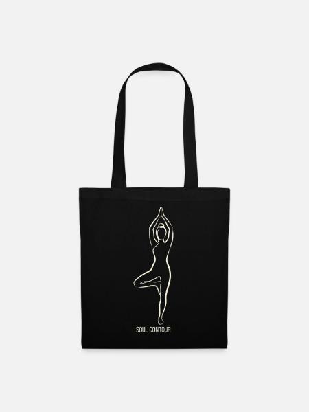 CONTOUR DE L’ÂME - Vrikshasana - Sac en tissu - noir