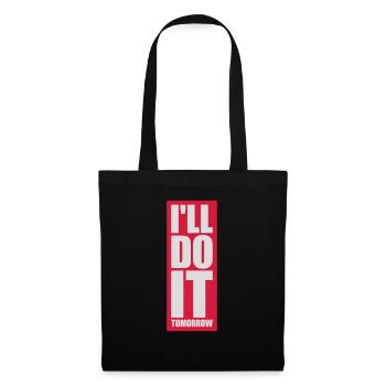 Citation de Do It Tomorrow - Sac en tissu - noir - Devant