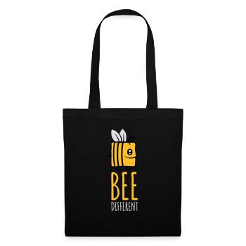 bee different Spruch Quote - Tote Bag - black - Front