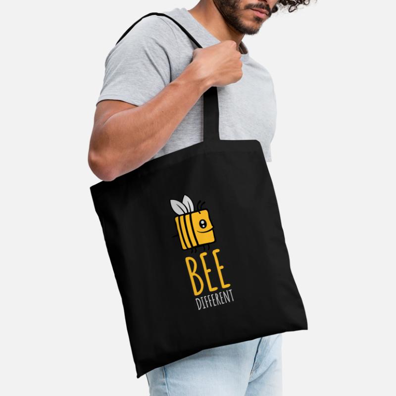 bee different Spruch Quote Tote Bag