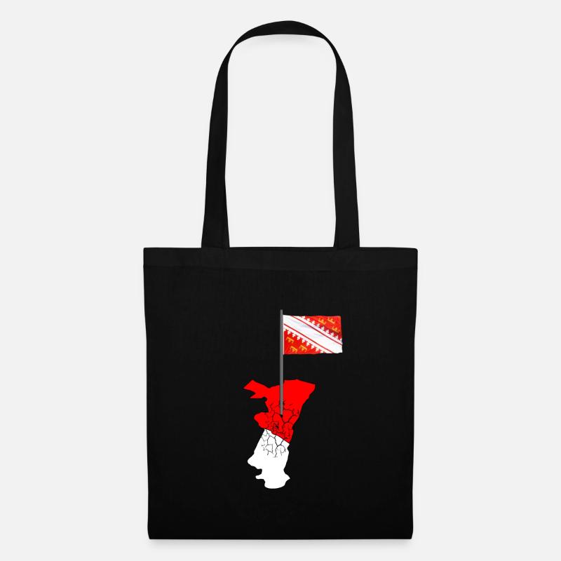Alsace Drapeau - Sac en tissu - noir