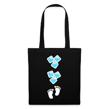 Bébé Grossesse Parents Naissance Fun - Sac en tissu - noir - Devant