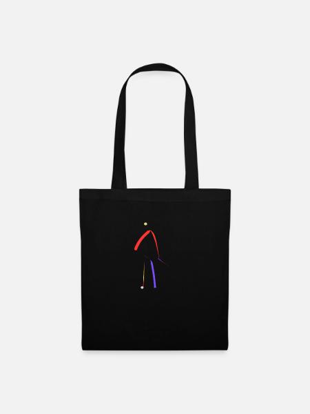 Modere Kunst - Stoffbeutel - Schwarz