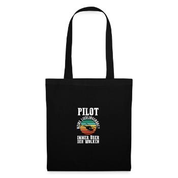 Pilot Flying Aviator Helicopter Helicopter - Tote Bag - black - Front