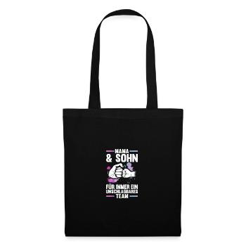 Mom and son - Tote Bag - black - Front