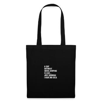 Jumper Une journée sans saut d’obstacles - Sac en tissu - noir - Devant
