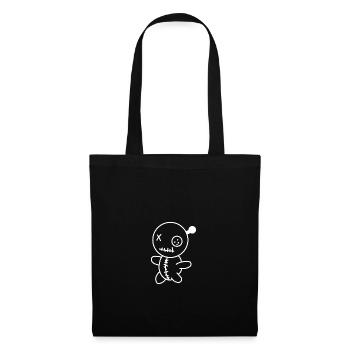 Kleines Voodoo Männchen - Voodoo-Puppe - Stoffbeutel - Schwarz - Vorne