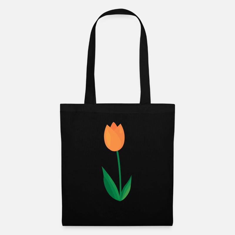 Tulipe - Sac en tissu - noir