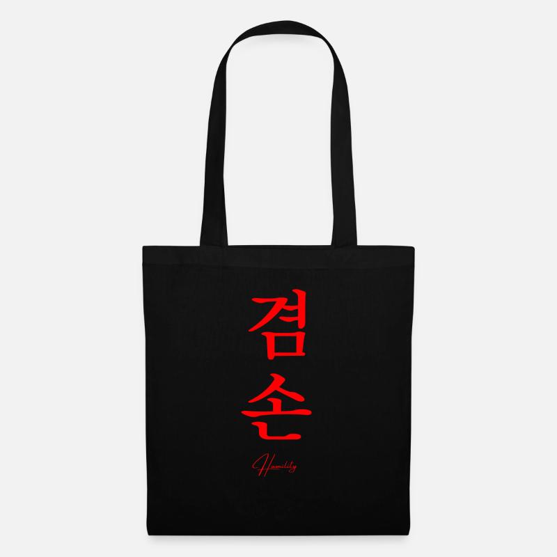 Langue coréenne - Sac en tissu - noir