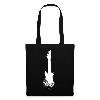 guitare guitariste musique musicien guitar player band - Sac en tissu - noir - Devant
