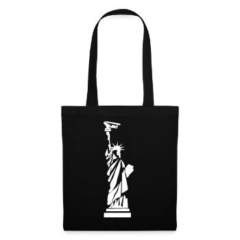 Statue of Liberty Mother of CCTV Street Art - Tote Bag - black - Front