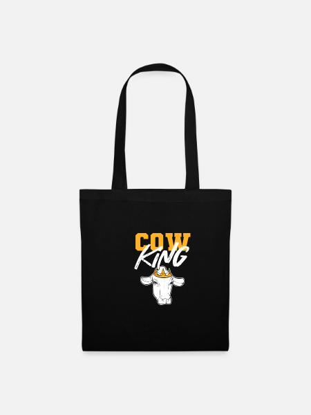 Kuhkönig Cowman Gift - Stoffbeutel - Schwarz