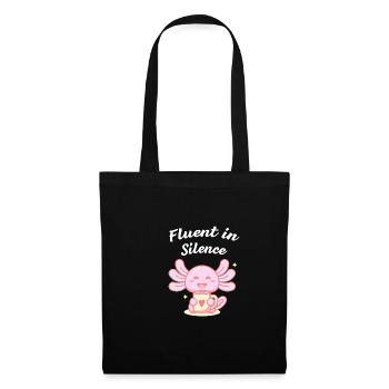 Fluently silent introverted punt - Tote Bag - black - Front