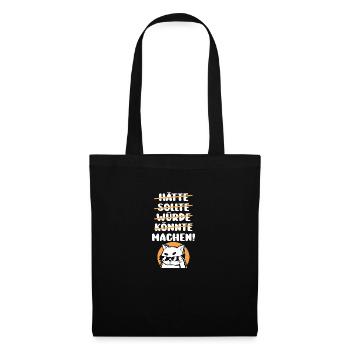 should should would could make maker - Tote Bag - black - Front