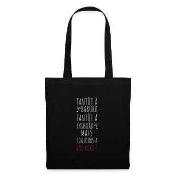 Humour Marin Alcool Apéro - Sac en tissu - noir - Devant