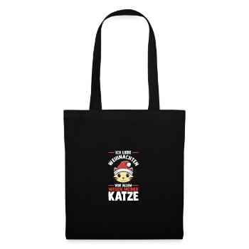 Santa Claus Christmas Party Christmas Cats - Tote Bag - black - Front