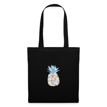 Pastel-coloured pineapple - Tote Bag - black - Front