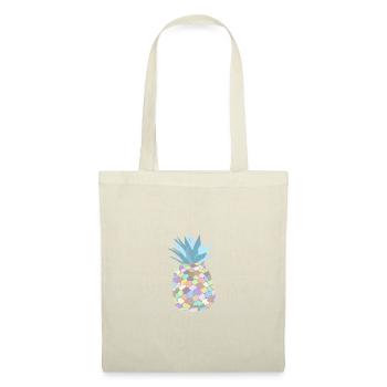 Ananas aux couleurs pastels - Sac en tissu - nature - Devant