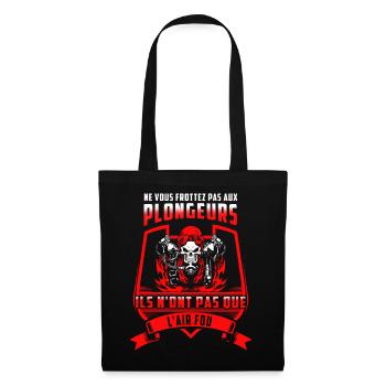 L'air fou rouge - Sac en tissu - noir - Devant