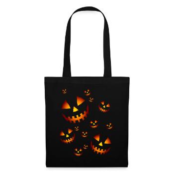 Les citrouilles - Sac en tissu - noir - Devant