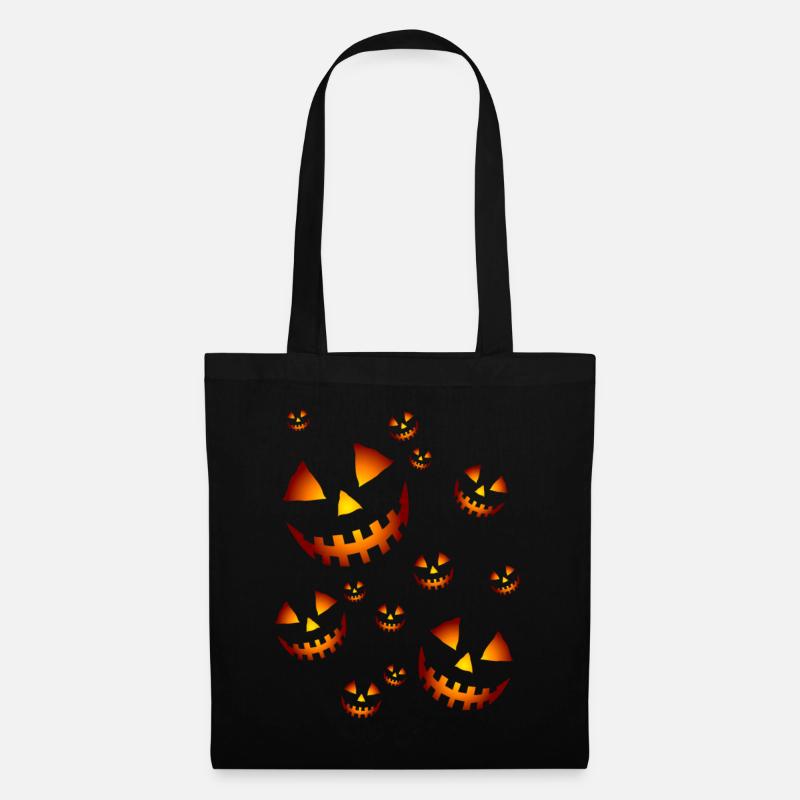 Pumpkins in the dark - Stoffbeutel - Schwarz