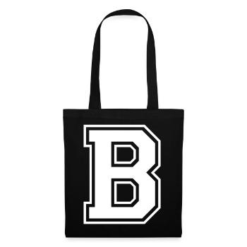 b - Stoffbeutel - Schwarz - Vorne
