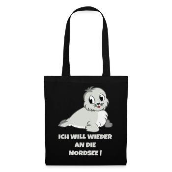 ICH WILL WIEDER AN DIE NORDSEE - Stoffbeutel - Schwarz - Vorne