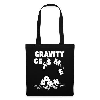 Physique de la gravité - Physique de la gravité - Say nerd - Sac en tissu - noir - Devant