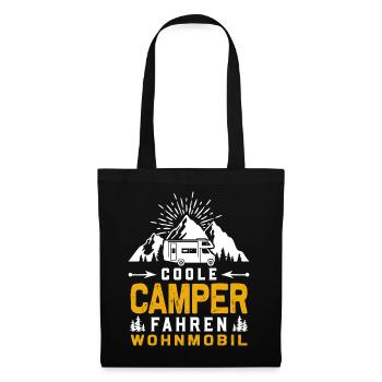 Coole Camper fahren Wohnmobil - Stoffbeutel - Schwarz - Vorne