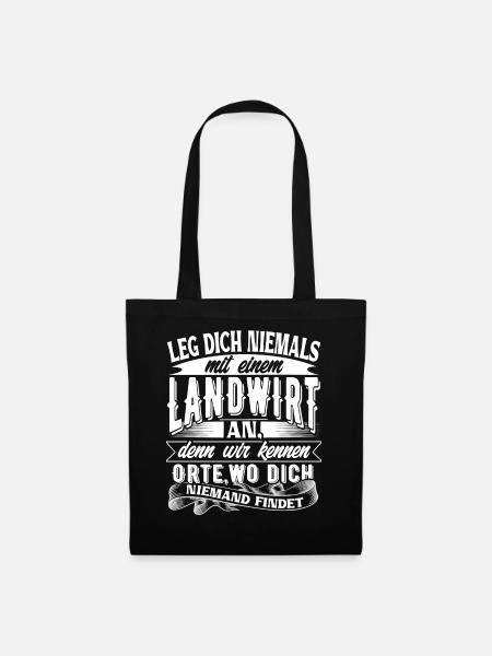 Landwirt - Stoffbeutel - Schwarz