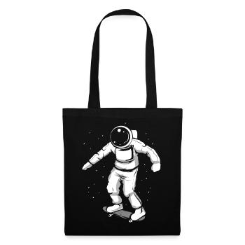 Skateboard | Astronaut skater - Tote Bag - black - Front