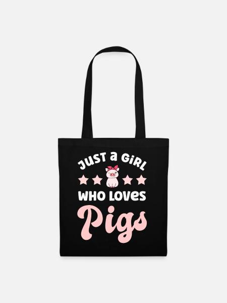 Pig pigs - Tote Bag - black