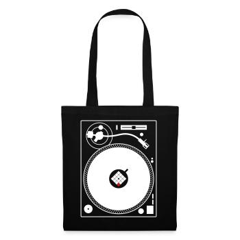 PLATTENSPIELER VINYL DJ TURNTABLE - Stoffbeutel - Schwarz - Vorne