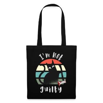 I'm not guilty, Innocent Cat with axe - Tote Bag - black - Front