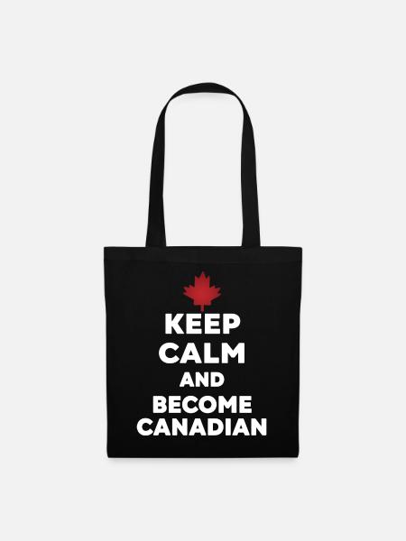 Keep Calm Become Canadian - Tote Bag - black