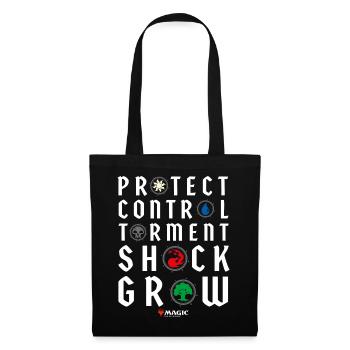 Magic: The Gathering Mots-Clés Avec Symboles - Sac en tissu - noir - Devant